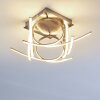 Plafonnier Felin LED Nickel mat, 1 lumière