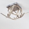 Plafonnier Felin LED Nickel mat, 1 lumière