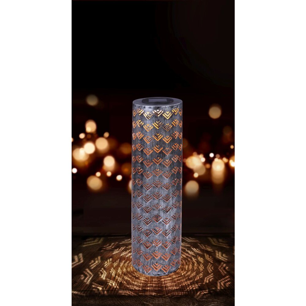 Lampe solaire Globo REX LED Argenté, 1 lumière main product photo