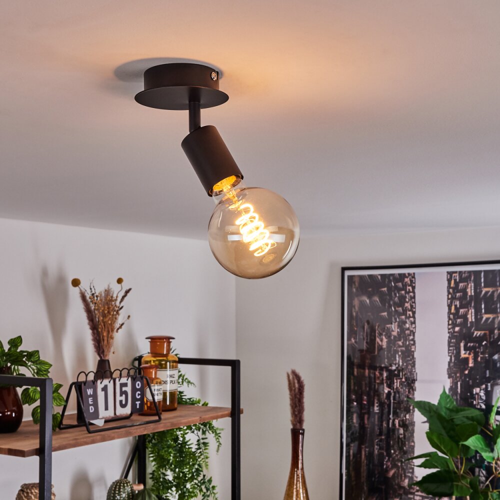 Plafonnier Cacoq Noir, 1 lumière main product photo