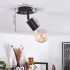 Plafonnier Cacoq Noir, 1 lumière