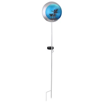 lampe solaire Globo LED Bleu, Argenté, 1 lumière