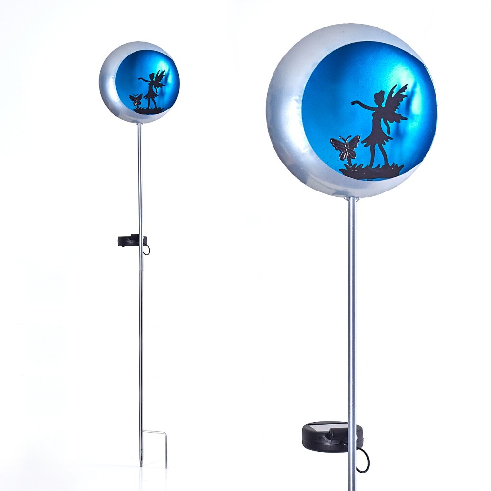 lampe solaire Loano LED Bleu, Argenté, 1 lumière