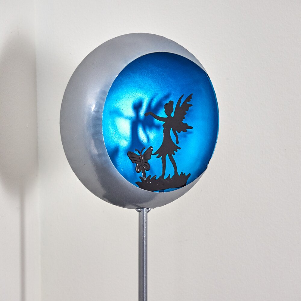 lampe solaire Loano LED Bleu, Argenté, 1 lumière