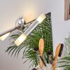 lampe miroir Morges LED Brun foncé, Nickel mat, 2 lumières