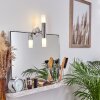 lampe miroir Morges LED Brun foncé, Nickel mat, 2 lumières
