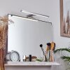 lampe miroir Morges LED Chrome, Blanc, 1 lumière