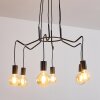 Suspension Cuyama Noir, 6 lumières