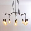 Suspension Cuyama Noir, 4 lumières
