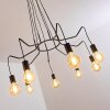 Suspension Cuyama Noir, 4 lumières
