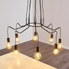 Suspension Cuyama Noir, 4 lumières