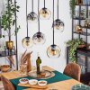 Ripoll Suspension, Boule lumineuse, Suspension Ambre, Clair, Fumé, 6 lumières