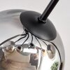 Koyoto Plafonnier, Boule lumineuse 86 cm Ambre, Clair, Fumé, 8 lumières