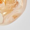 Ripoll Plafonnier, Boule lumineuse Ambre, Fumé, 6 lumières