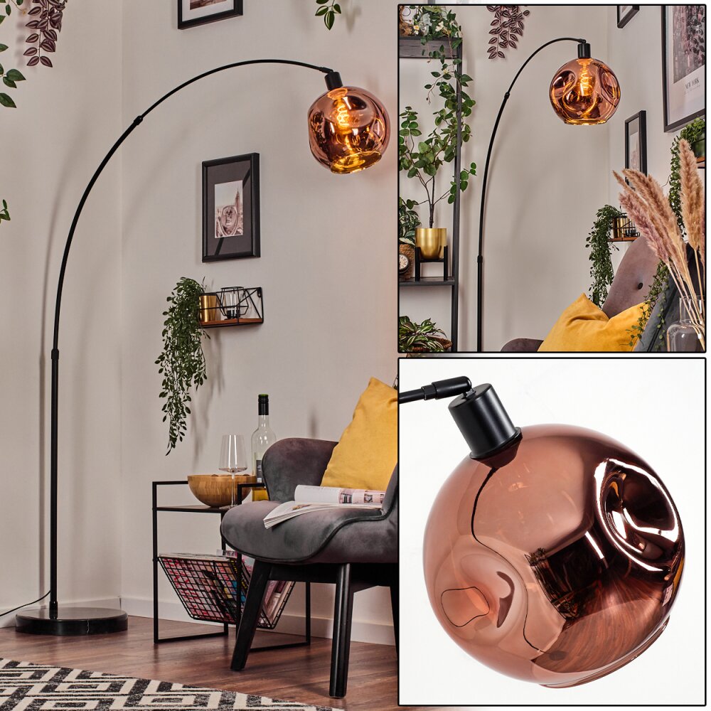 Ripoll Boule lumineuse, Lampadaire Noir, 1 lumière main product photo