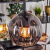 Koyoto Suspension, Boule lumineuse, Suspension Ambre, Fumé, 6 lumières