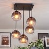 Koyoto Plafonnier, Boule lumineuse Clair, Fumé, 5 lumières