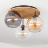 Koyoto Plafonnier, Boule lumineuse Écru, Noir, 3 lumières