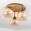 Koyoto Plafonnier, Boule lumineuse Écru, Noir, 3 lumières