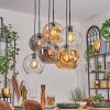 Ripoll Suspension, Boule lumineuse, Suspension Ambre, Clair, Fumé, 6 lumières