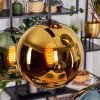 Koyoto Suspension, Boule lumineuse, Suspension Bleu, Or, Vert, Cuivré, 6 lumières
