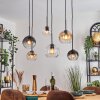 Koyoto Suspension, Boule lumineuse, Suspension Ambre, Clair, Fumé, 6 lumières