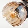 Koyoto Plafonnier, Boule lumineuse Ambre, Fumé, 10 lumières