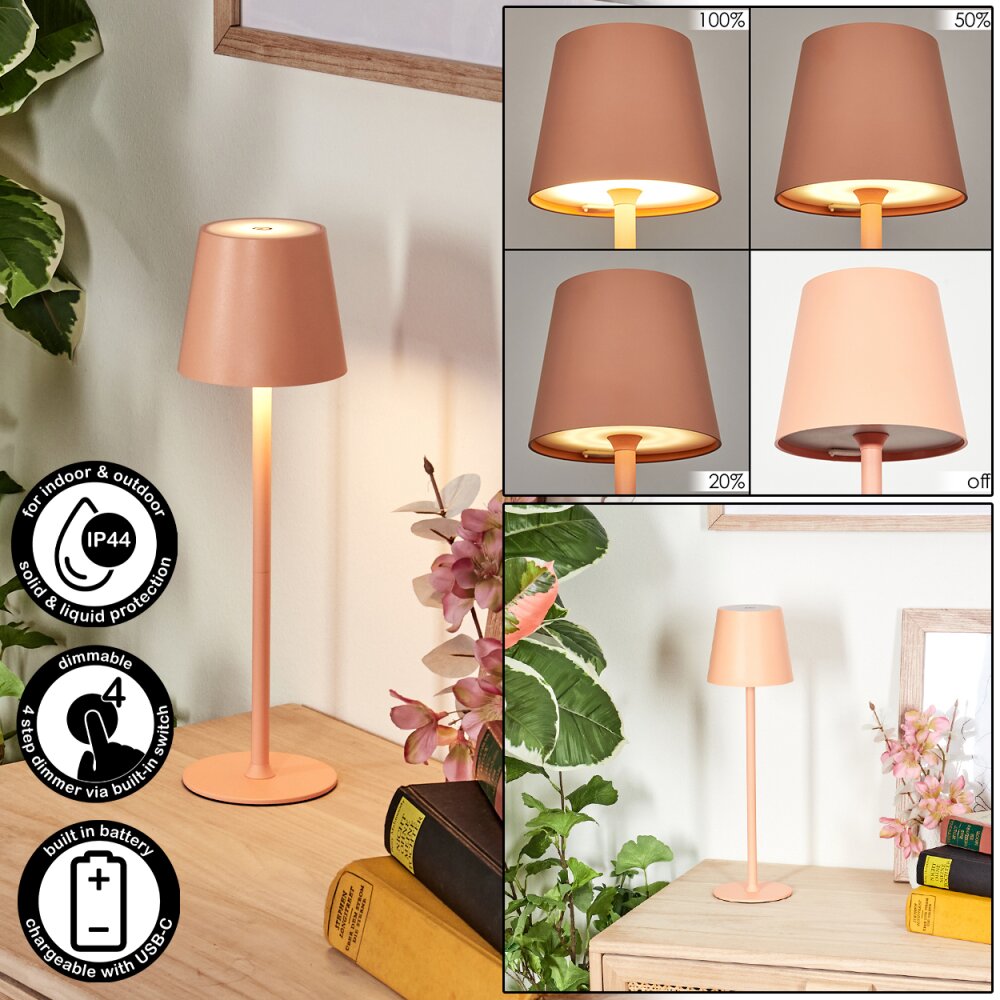 Salgadinho Lampe de table d'extérieur, Lampe à poser LED Blanc, 1 lumière main product photo