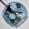 Ripoll Plafonnier, Boule lumineuse Bleu, Vert, Cuivré, 6 lumières