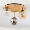 Koyoto Plafonnier, Boule lumineuse 40 cm Écru, Noir, 3 lumières
