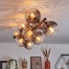 Koyoto Plafonnier, Boule lumineuse Clair, Fumé, 10 lumières