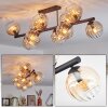 Koyoto Plafonnier, Boule lumineuse Ambre, Clair, 10 lumières