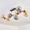 Gastor Plafonnier, Boule lumineuse Or, Noir, 10 lumières