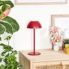 Laken Lampe de table d'extérieur, Luminaire de salle de bain, Lampe à poser LED Rouge, 1 lumière