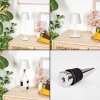 Salgadinho Lampe de table d'extérieur, Lampe à poser LED Blanc, 1 lumière