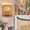 Abedim Luminaire Up & Down, Applique murale Noir, 1 lumière