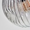Ripoll Plafonnier, Boule lumineuse Ambre, Clair, Fumé, 6 lumières