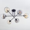 Ripoll Plafonnier, Boule lumineuse Ambre, Clair, Fumé, 6 lumières