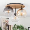 Koyoto Plafonnier, Boule lumineuse Écru, Noir, 3 lumières