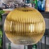 Koyoto Suspension, Boule lumineuse, Suspension grappe Ambre, Or, Clair, Fumé, 4 lumières