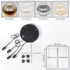 Koyoto Suspension, Boule lumineuse, Suspension grappe Ambre, Or, Clair, Fumé, 4 lumières