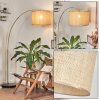 Sabadim Lampadaire Laiton, Noir, 1 lumière