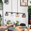 Koyoto Suspension, Boule lumineuse, Suspension Ambre, Clair, Fumé, 4 lumières