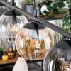 Koyoto Suspension, Boule lumineuse, Suspension Ambre, Clair, Fumé, 4 lumières