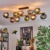 Gastor Plafonnier, Boule lumineuse Or, Noir, 10 lumières