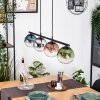 Gastor Suspension, Boule lumineuse, Suspension Bleu, Chrome, Vert, Clair, Cuivré, Fumé, 4 lumières