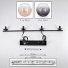 Koyoto Suspension, Boule lumineuse, Suspension Ambre, Clair, Fumé, 4 lumières