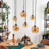 Ripoll Suspension, Boule lumineuse, Suspension Ambre, 6 lumières