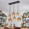 Ripoll Suspension, Boule lumineuse, Suspension Ambre, Clair, 6 lumières