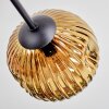 Ripoll Plafonnier, Boule lumineuse Chrome, Or, Cuivré, Fumé, 6 lumières